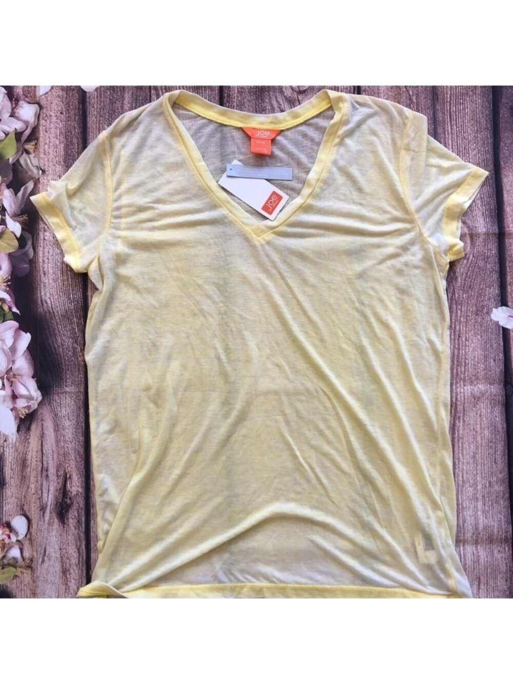 Joe Fresh V-Neck Sheer T